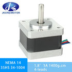 35mm 1A 14N.cm 4 Wires Nema 14 2 Phase Hybrid Stepper Motor For Engraving Machine