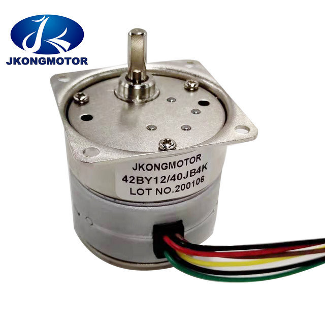 Permanent Stepper Motor With Gearbox 42BY/40JB4K Ratio10 12V 7.5