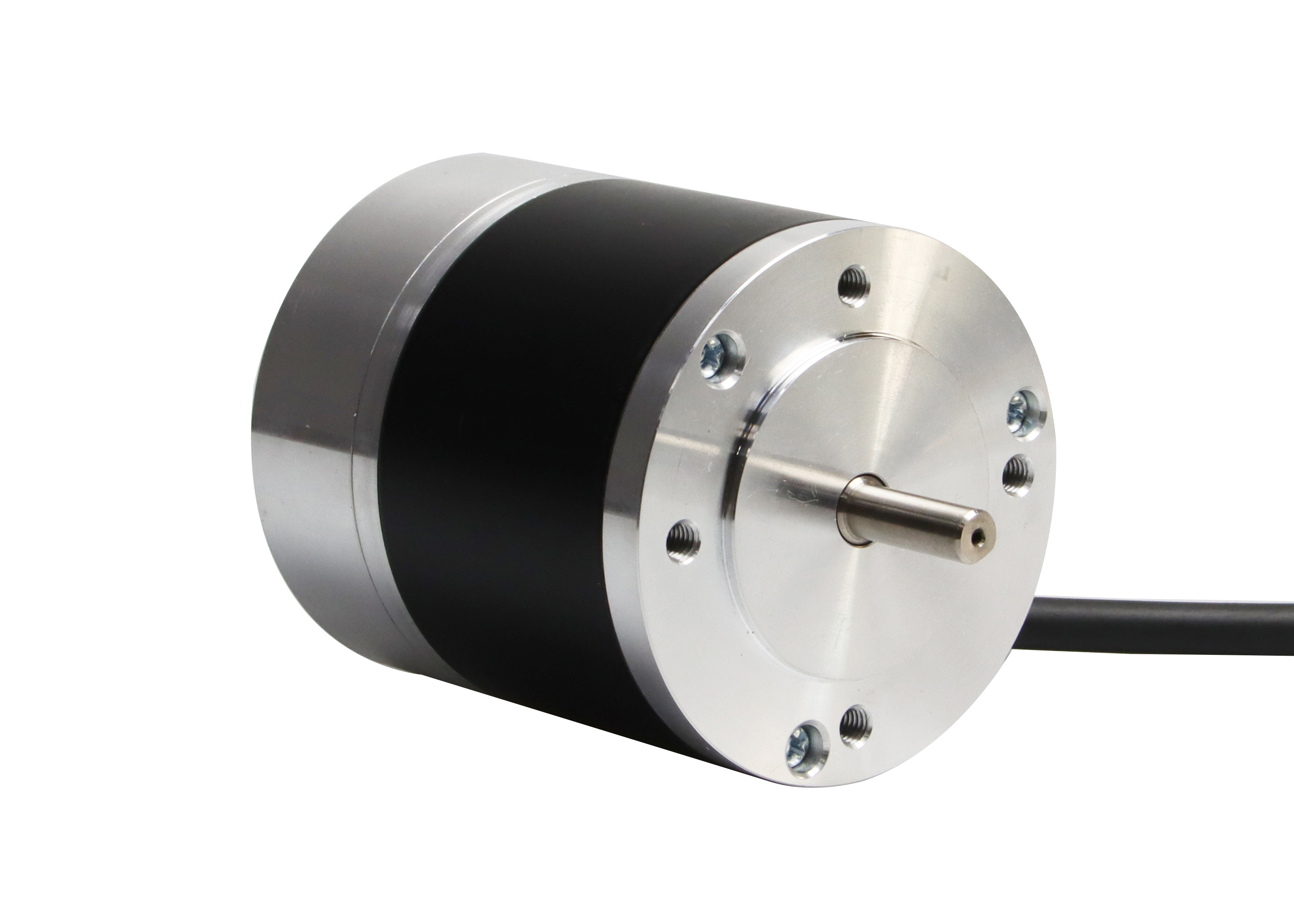 Round 80mm 60w 0.28N.M 3 Phase Waterproof Brushless Dc Motor With Integrated Controller