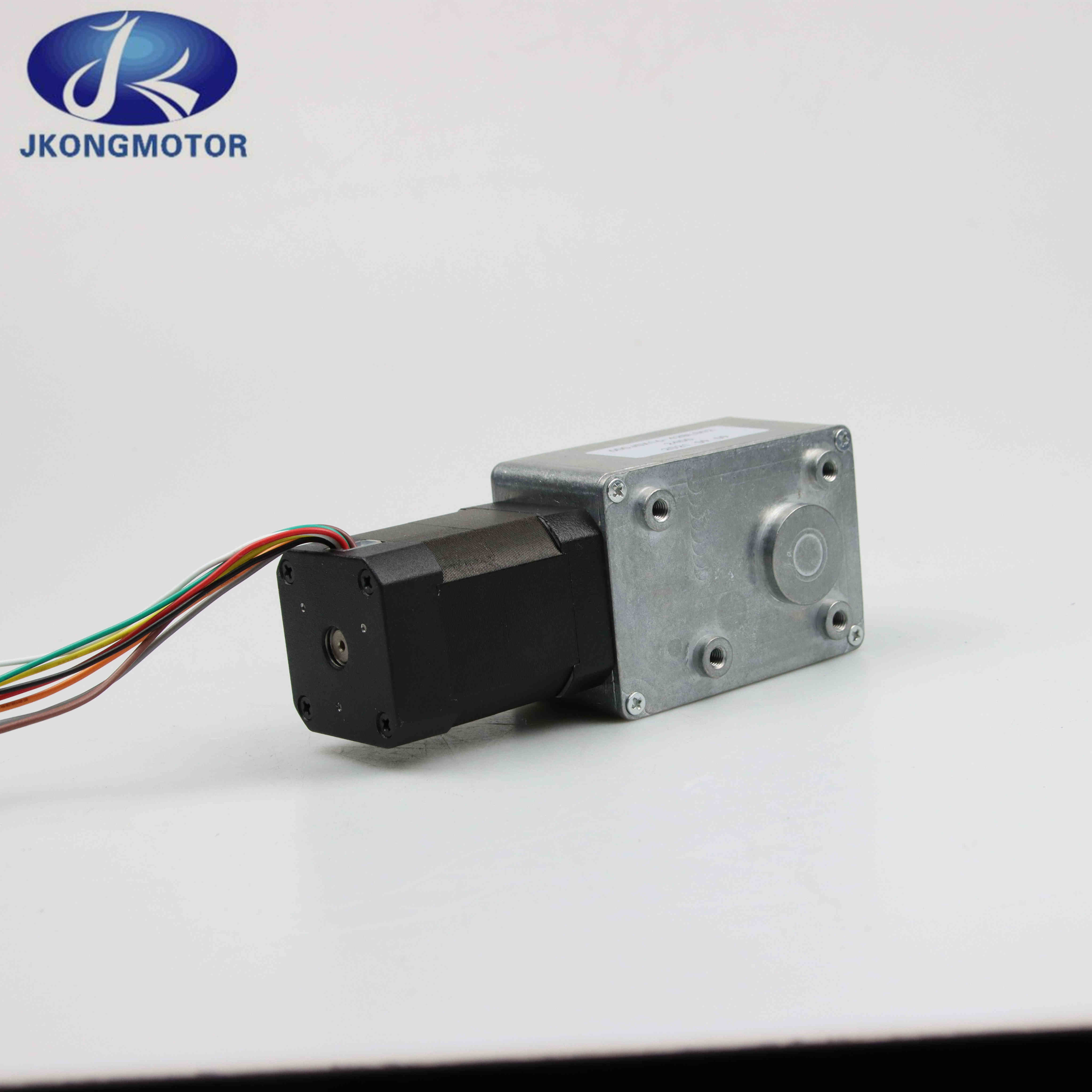 24V 52W 4000rpm Worm Gear BLDC Motor Three Phase With Gearbox