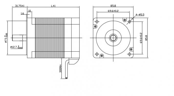 3 Phase Brushless Dc Motor 8 Pole 48V Brushless DC Motor , 3000rpm Nema ...