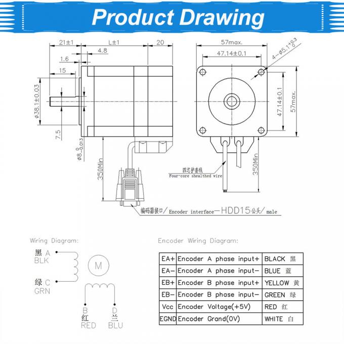 3A 3Nm Nema 23 57mm3 Axis Stepper Motor CNC Step Motor Kit