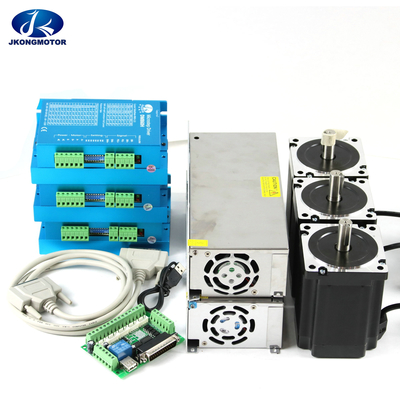 Dc Stepper Motor Kits 4pcs Dm542 Driver+ 4 Pcs Nema23 112mm 3m Motor+1 Set Mach3 + 24v 36v Power Supply For Cnc