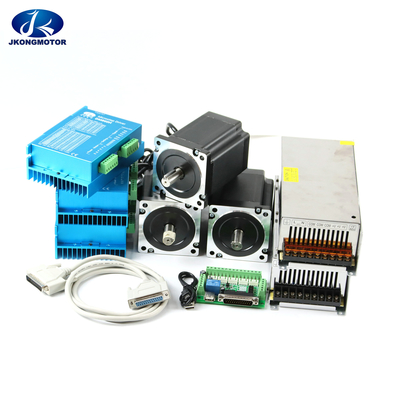 Dc Stepper Motor Kits 4pcs Dm542 Driver+ 4 Pcs Nema23 112mm 3m Motor+1 Set Mach3 + 24v 36v Power Supply For Cnc