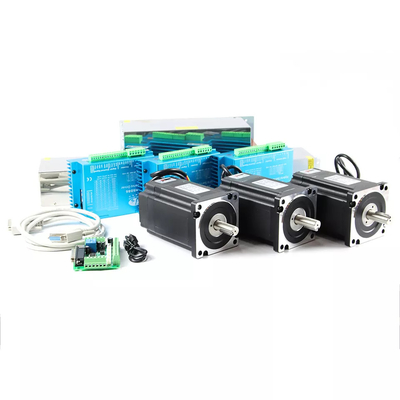 12.5N.m High Torque NEMA 34 Closed Loop Stepper Motor 4 Axis CNC Kit for CNC