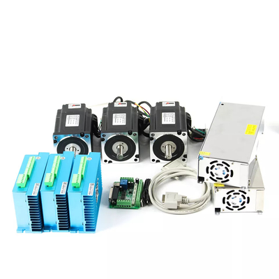 12.5N.m High Torque NEMA 34 Closed Loop Stepper Motor 4 Axis CNC Kit for CNC