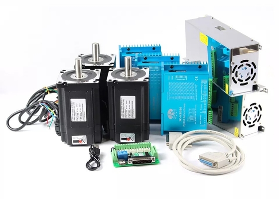 12.5N.m High Torque NEMA 34 Closed Loop Stepper Motor 4 Axis CNC Kit for CNC