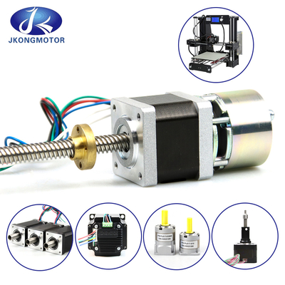 Jkongmotor NEMA 8/11/14/17/23/24/34 T5/T8/T10 Trapezoidal Thread Screw Linear Stepper Motor With Lead Screw Step Motor
