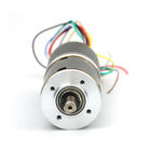 Round 24v 11w 2100rpm 71:1 Speed Ratio Geared Brushless Dc Motor High Torque