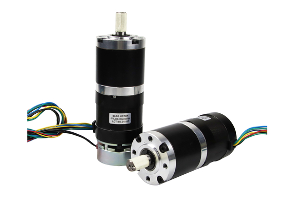 3 Phase 4 Poles 24v 35w Geared Brushless Motor With Brake