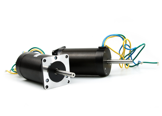 Double Shaft  NEMA 23 Brushless DC Motor 48vdc 400w 8000rpm 0.48N.M High Speed