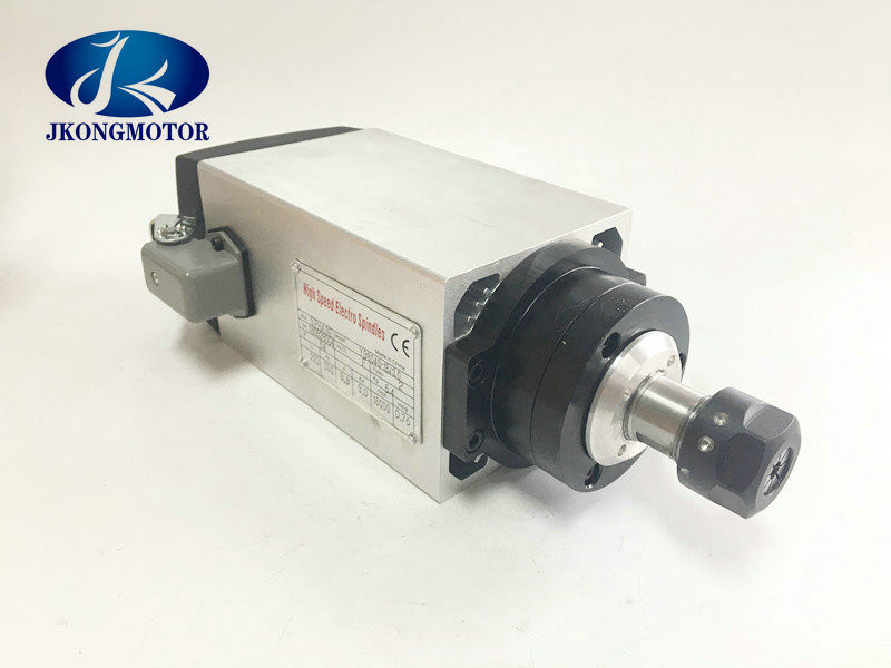 Air Cooled Ac CNC Router Spindle Motor 0.8KW ER11 110V / 220V For CNC