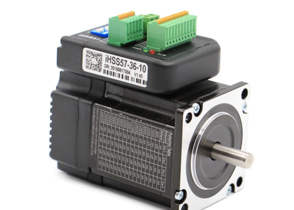 CNC Closed Loop NEMA 23 Integrated Stepper Motor With Driver Step+Direction 57mm 36V DC 2N.M