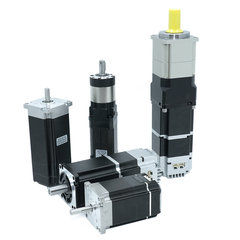 Jkongmotor 0.64N.m 200W RS485 Canopen Ethercat Integrated Servo Motor with Driver Brushless DC Servo Motor with Gearbox