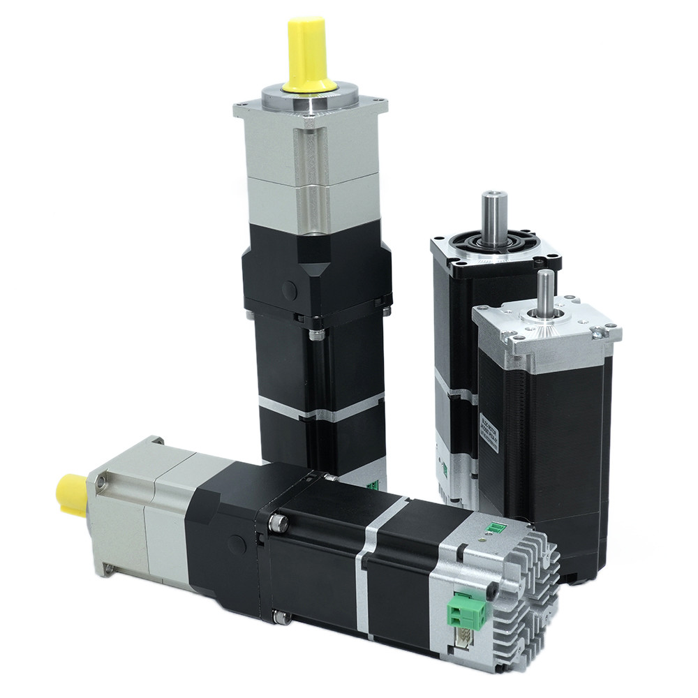 Jkongmotor 48VDC 1.27nm 400W RS485 Canopen DC Integrated Servo Motor with Driver Together with Brake or Gearbox