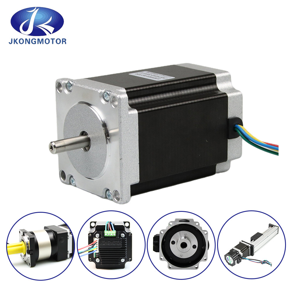 Jkongmotor Electric 1.2 Degree NEMA 8/17/23/32 3 Phase IP65 Waterproof Bipolar Stepper Stepping Gear Motor