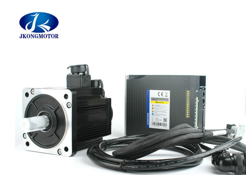 Ac servo motor and driver 110mm AC Servo Motor 220V 1.2KW  Power 4N.M 3000RPM  With 3m Cable