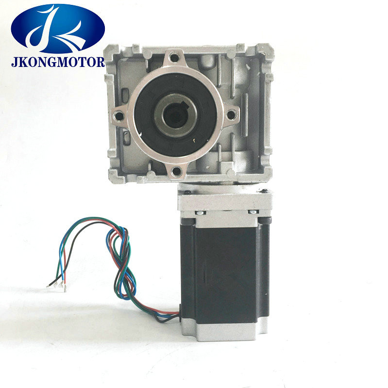 Worm Gear Stepper Motor 4 Leads Nema 23 Small Geared Stepper Motor 1.2N.M  2.8A Current For Industrial