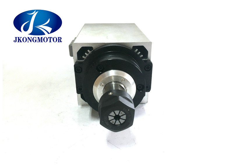 6KW ER32 380V 12A Square AC Spindle Motor Air Cooled With Belt For Engraving Milling Grinding