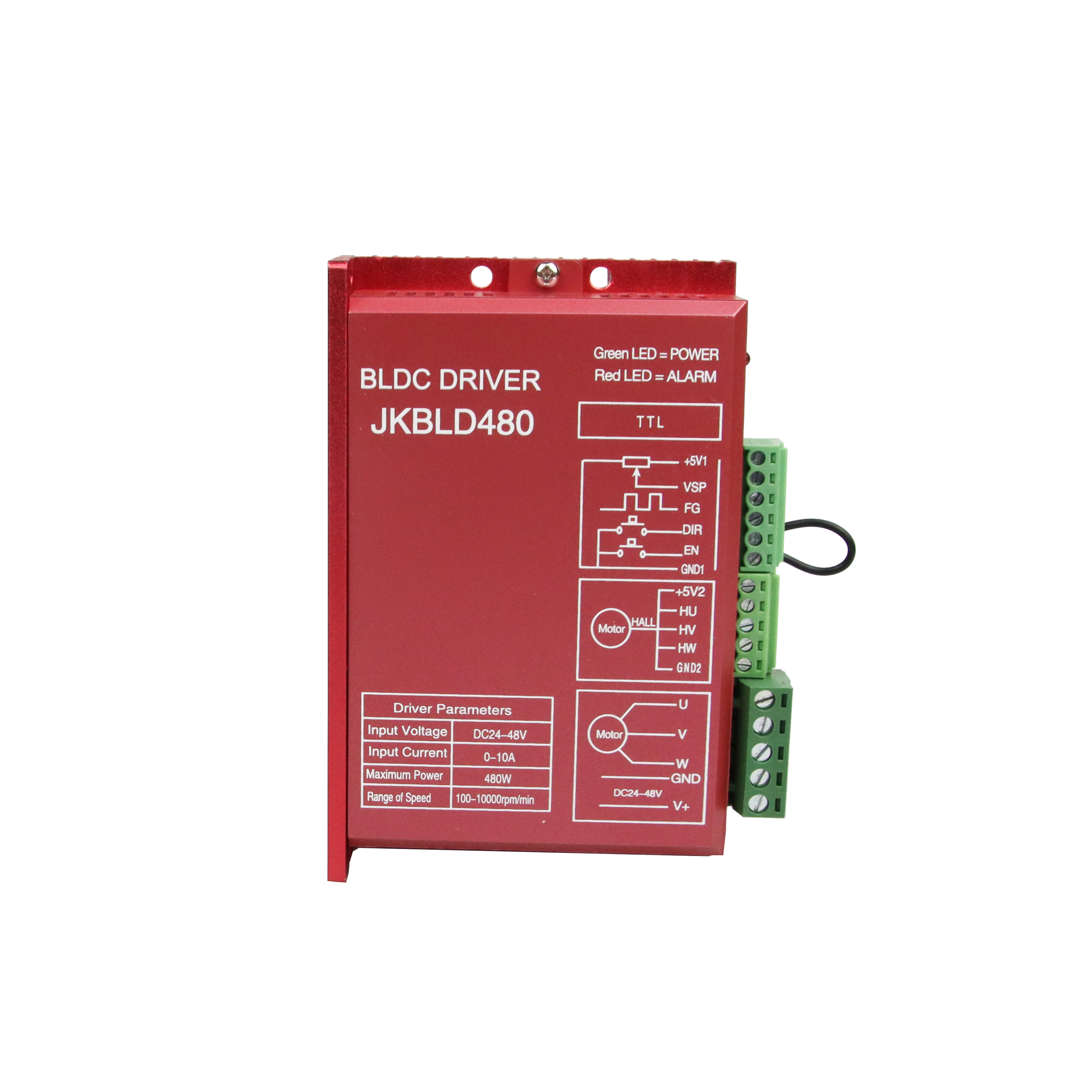 Low Voltage  480w BLDC Brushless DC Motor Driver  Fast Response