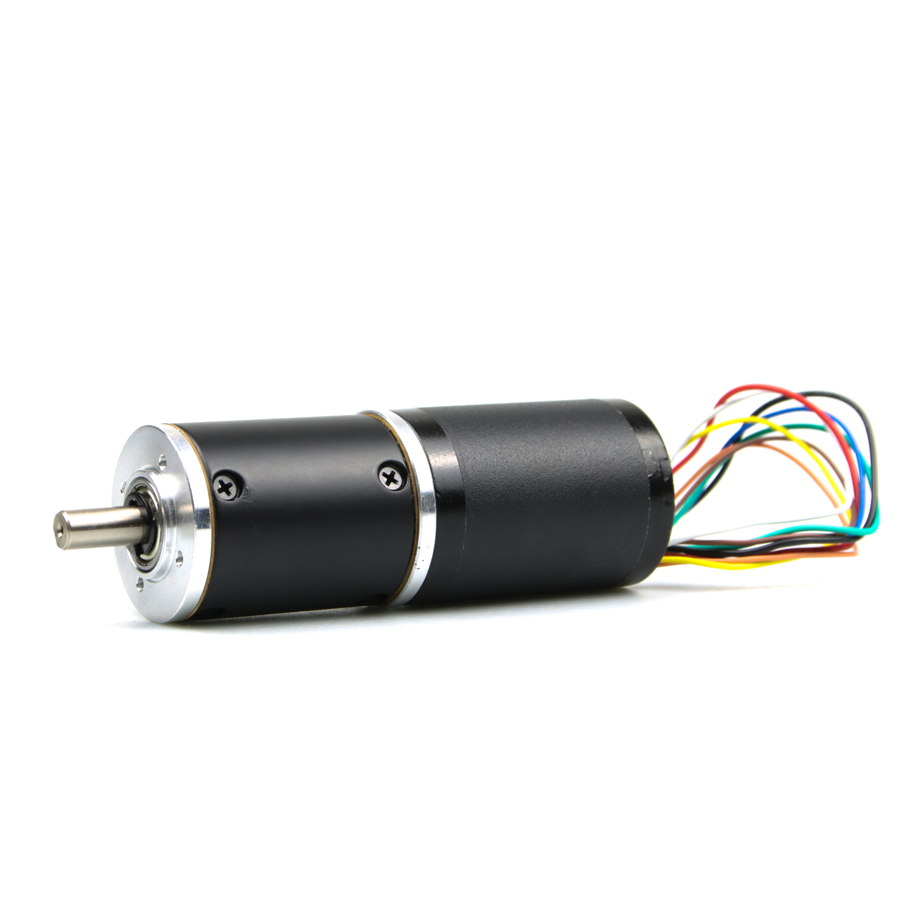 Round 24v 11w 2100rpm 71:1 Speed Ratio Geared Brushless Dc Motor High Torque