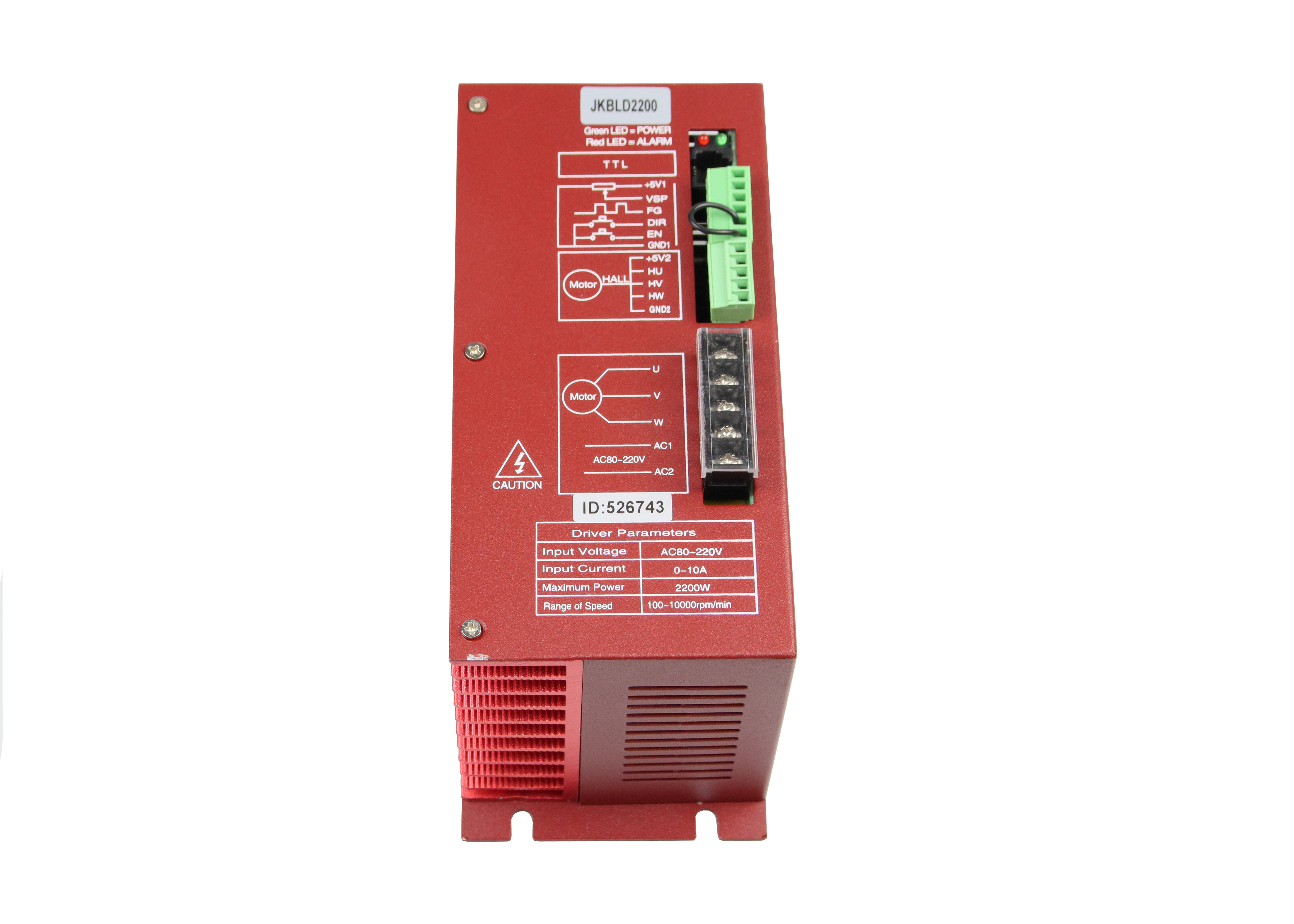 JKBLD2200 110BLS Brushless Dc Motor Driver AC80V-220V 0-10A 2200W