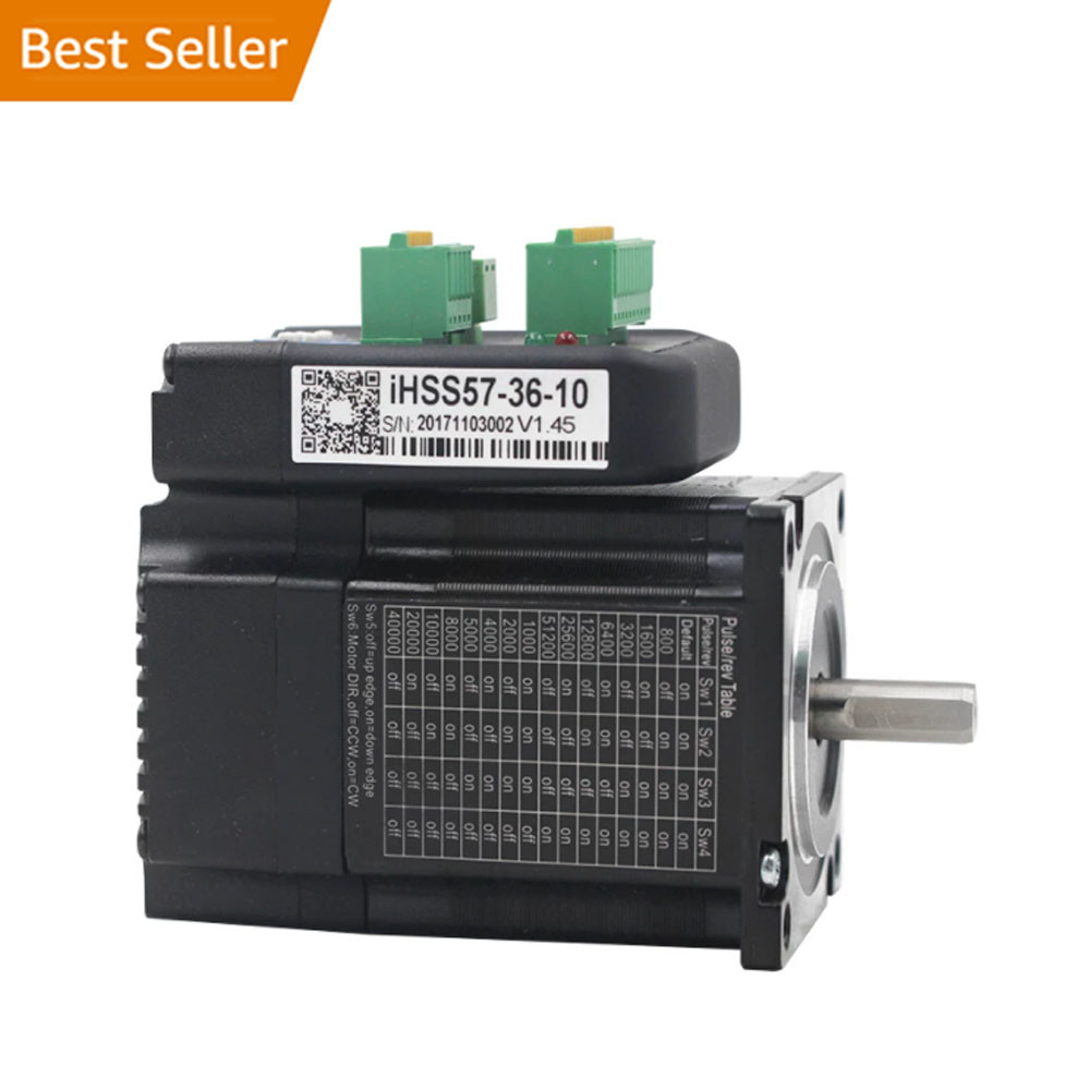 Integrated Closed Loop Stepper Motor 1.8° 36v Typical 3.0N.M Body Length 117mm