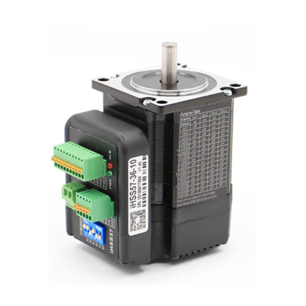 Black Body 1.8deg 5A 3N.M Nema24 Closed Loop Stepper Motor With Integrated Driver