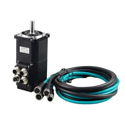Jkongmotor Waterproof IP65 RS485 CANopen OEM ODM Integrated DC Servo Motor Nema 17 23 24 34 Brushless Bldc Servo Motor with Integrated Built in Drivers